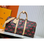 Louis Vuitton, Keepall Bandouliere, Unisex Bag, Brown