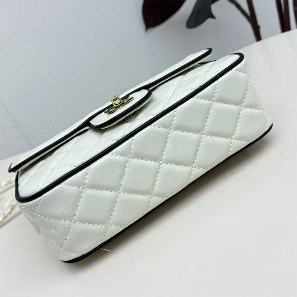 Chanel, Flap, Women's Bag, White