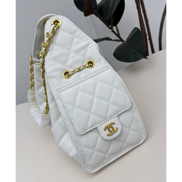 Chanel, 25, Women's Bag, White