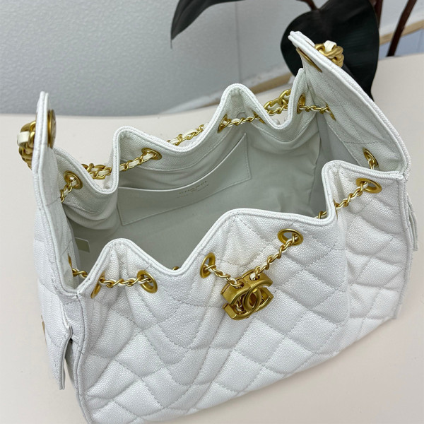 Chanel, 25, Women's Bag, White