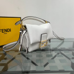 Fendi, Mamma Baguet, Women's Bag, White