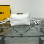 Fendi, Mamma Baguet, Women's Bag, White
