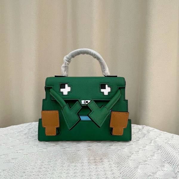 Hermes, Kelly Doll, Women's Bag, Green