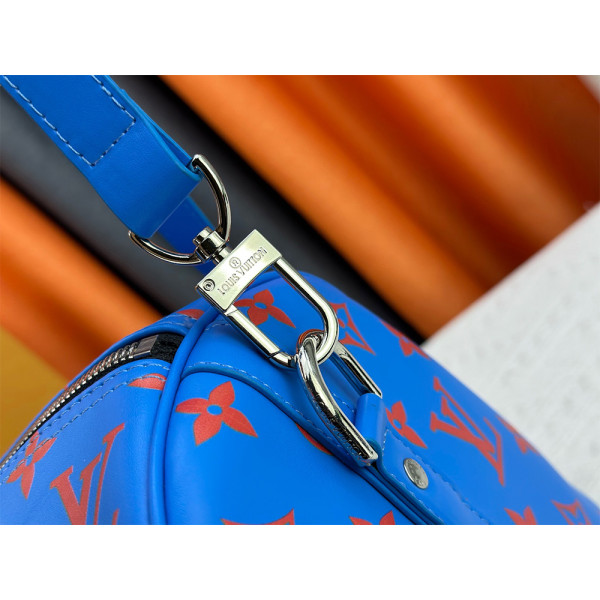 Louis Vuitton, Keepall Bandouliere, Men's Bag, Blue