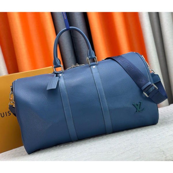Louis Vuitton, Keepall Bandouliere, Men's Bag, Blue