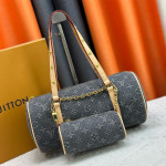 Louis Vuitton, Papillon, Women's Bag, Grey