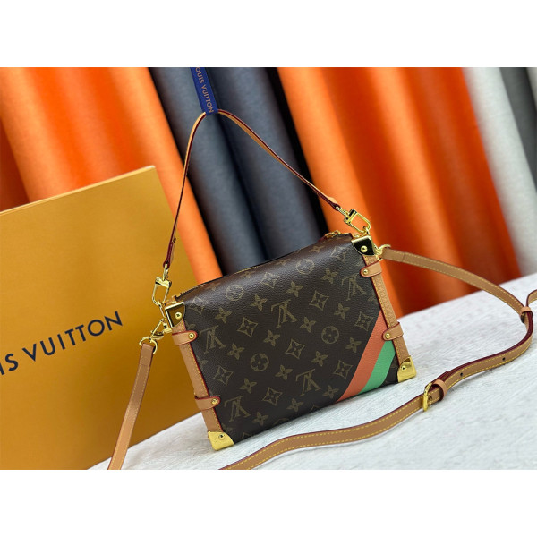 Louis Vuitton, Side Trunk, Women's Bag, Brown