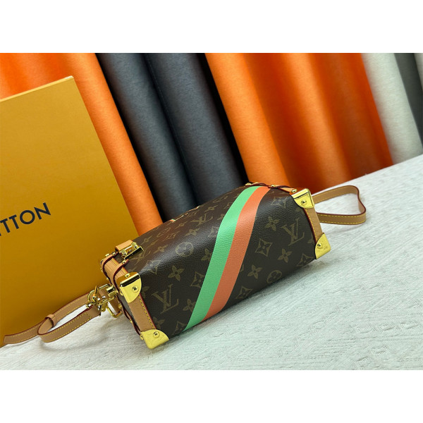 Louis Vuitton, Side Trunk, Women's Bag, Brown