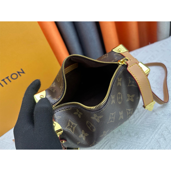 Louis Vuitton, Side Trunk, Women's Bag, Brown