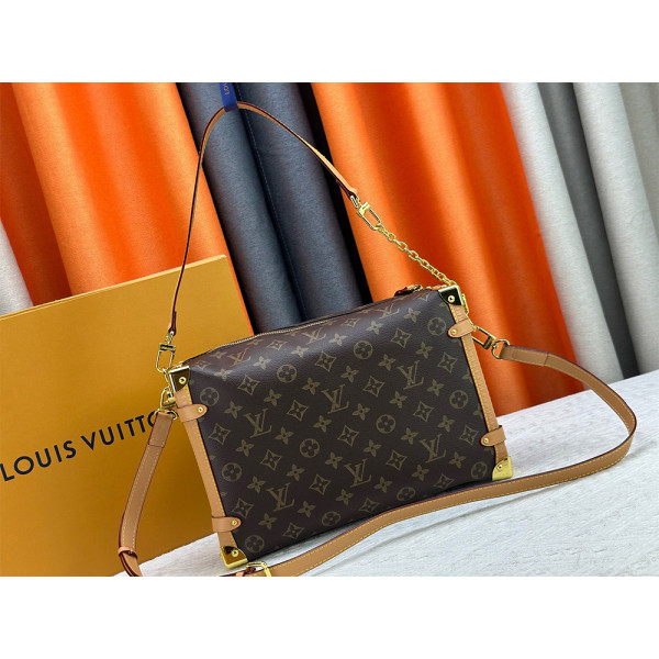 Louis Vuitton, Side Trunk, Women's Bag, Brown