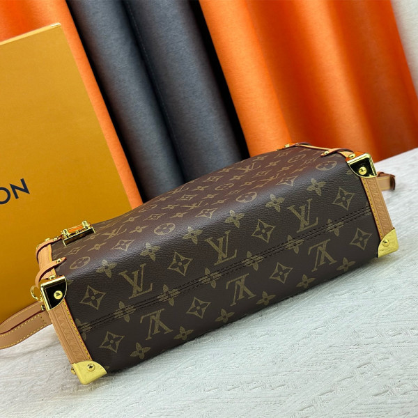 Louis Vuitton, Side Trunk, Women's Bag, Brown