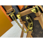 Louis Vuitton, Side Trunk, Women's Bag, Brown