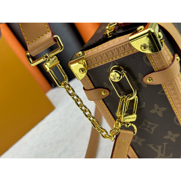 Louis Vuitton, Side Trunk, Women's Bag, Brown