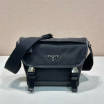 Prada, Re-Nylon Saffiano, Men's Bag, Black