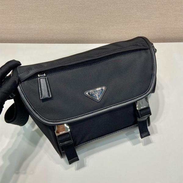 Prada, Re-Nylon Saffiano, Men's Bag, Black