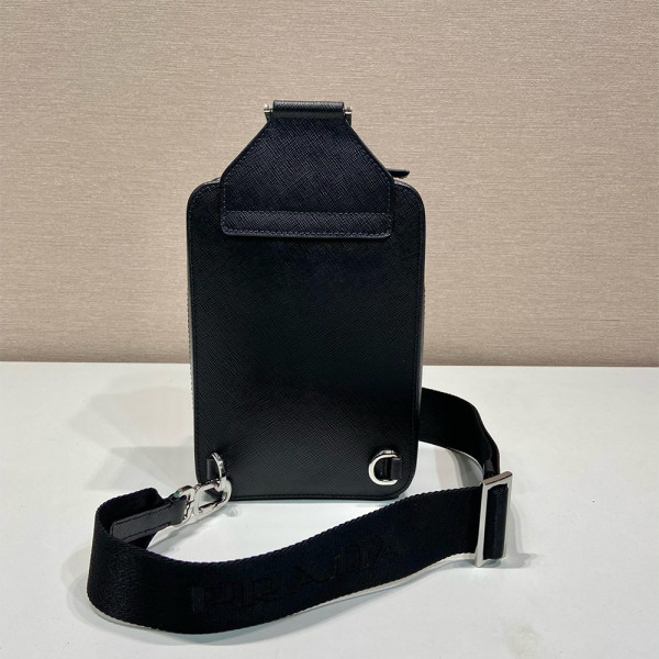 Prada, Brique, Heren Tas, Zwart