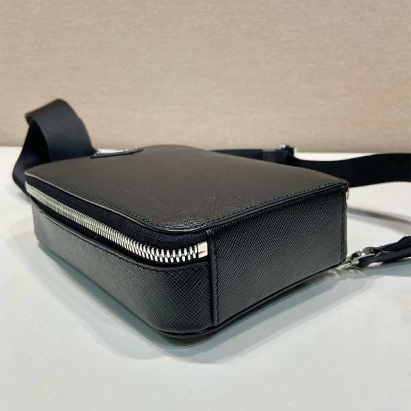 Prada, Brique, Heren Tas, Zwart