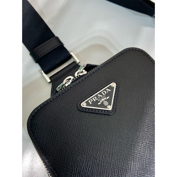 Prada, Brique, Heren Tas, Zwart