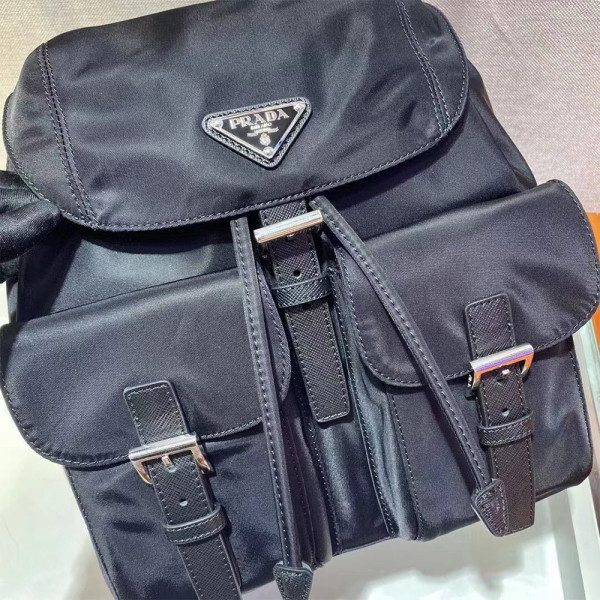 Prada, Re-Nylon, Women's Backpack, Black