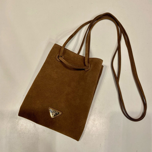 Prada, Tote, Women's Bag, Suede