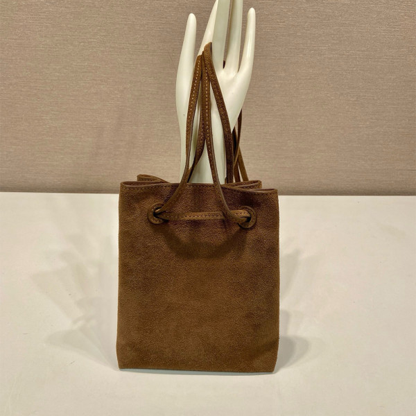 Prada, Tote, Women's Bag, Suede