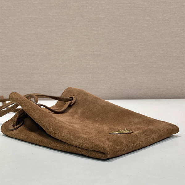 Prada, Tote, Women's Bag, Suede