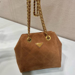 Prada, Tote, Women's Bag, Suede
