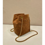 Prada, Tote, Women's Bag, Suede