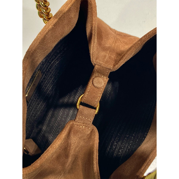 Prada, Tote, Women's Bag, Suede