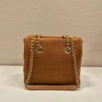 Prada, Tote, Women's Bag, Suede