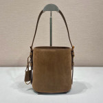 Prada, Tote, Women's Bag, Suede
