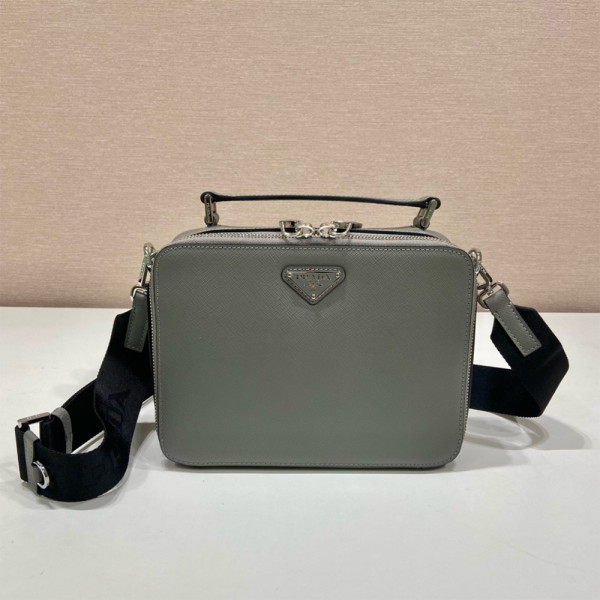 Prada, Unisex Bag, Grey