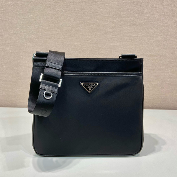 Prada, Re-Nylon Saffiano, Men's Bag, Black