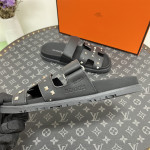 Hermes, Chypre, Men's Sandal, Black