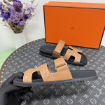 Hermes, Chypre, Men's Sandal, Brown