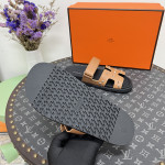 Hermes, Chypre, Men's Sandal, Brown