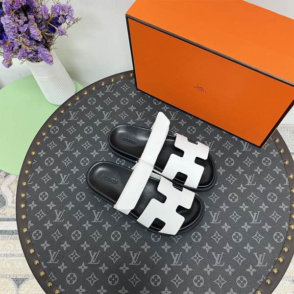 Hermes, Chypre, Men's Sandal, White