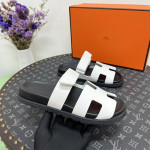 Hermes, Chypre, Men's Sandal, White