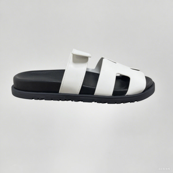 Hermes, Chypre, Men's Sandal, White
