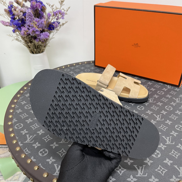 Hermes, Chypre, Men's Sandal, Camel