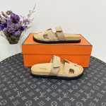 Hermes, Chypre, Men's Sandal, Camel