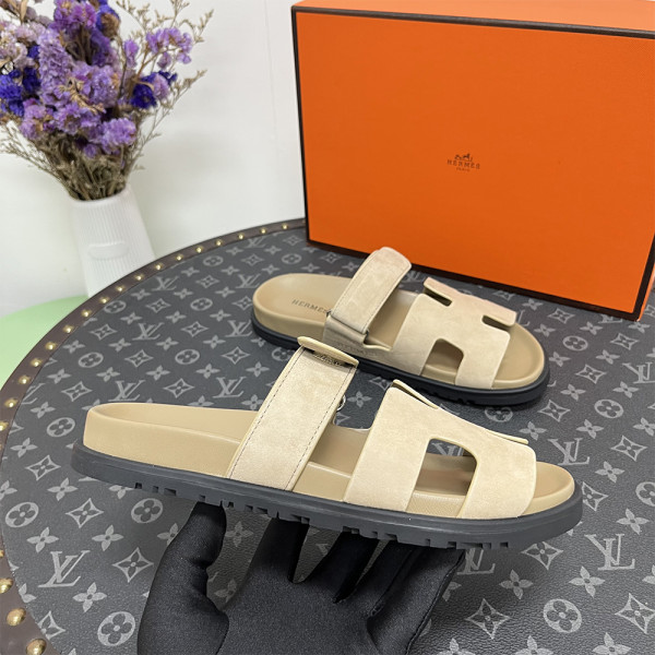 Hermes, Chypre, Men's Sandal, Camel