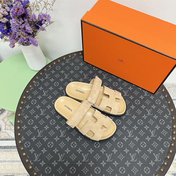 Hermes, Chypre, Women's Sandal, Camel