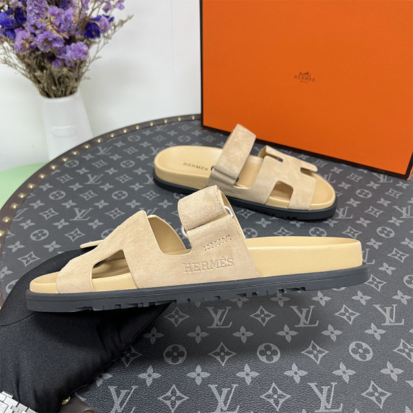 Hermes, Chypre, Women's Sandal, Camel