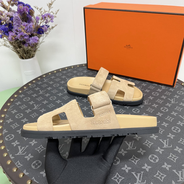 Hermes, Chypre, Women's Sandal, Camel
