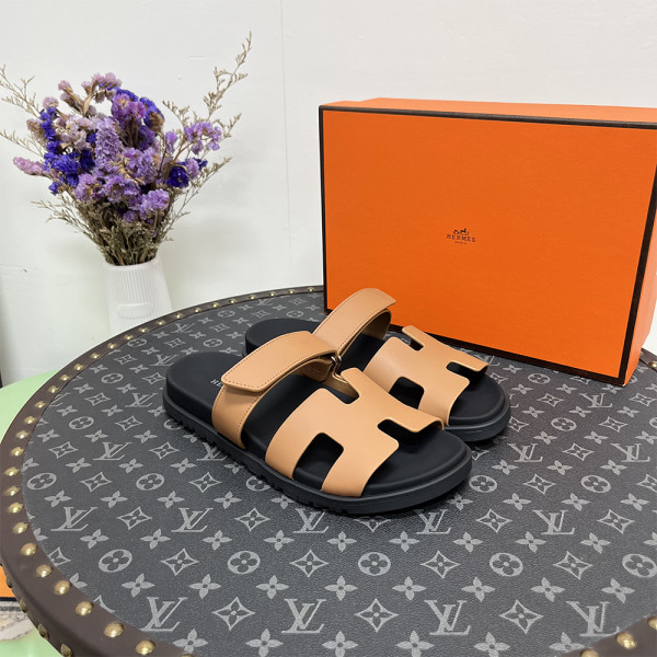 Hermes, Chypre, Women's Sandal, Brown