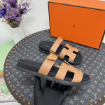 Hermes, Chypre, Women's Sandal, Brown