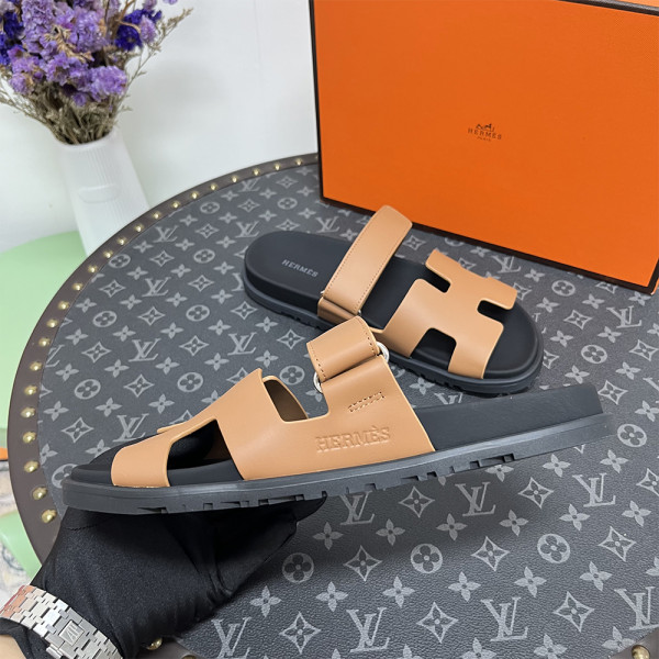 Hermes, Chypre, Women's Sandal, Brown
