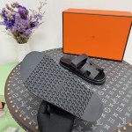 Hermes, Chypre, Women's Sandal, Black