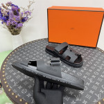 Hermes, Chypre, Women's Sandal, Black